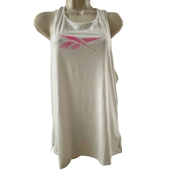 Reebok ~ Womens White ActivChill Racerback Tank Top ~ size Large ~ NWT - Picture 1 of 8